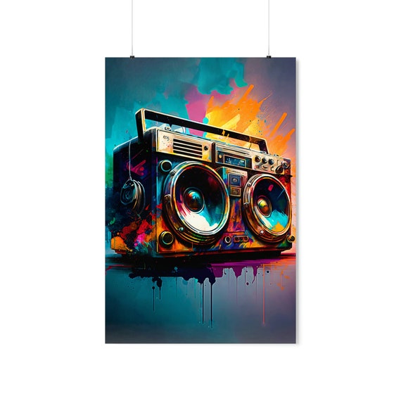 アート・デザイン・音楽 MagazineBcasaBRUTUSGoogleLeicaAesopVitra Amazon.com: Vendhui Audio Word Graffiti Canvas Poster Colorful