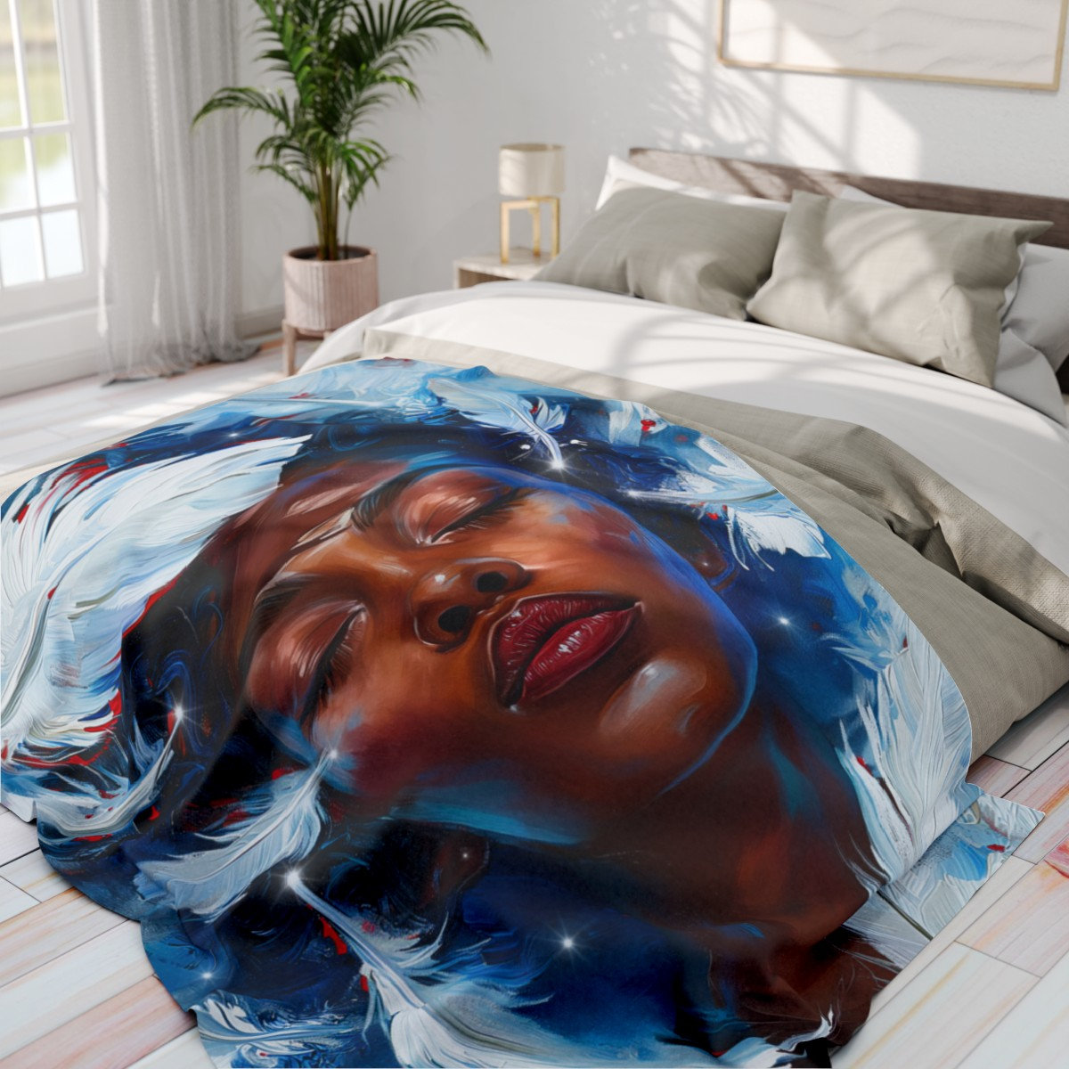 Funny dressing fluffy blanket sale