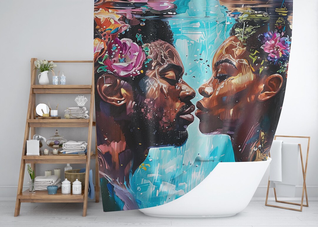 Black Art Shower Curtains