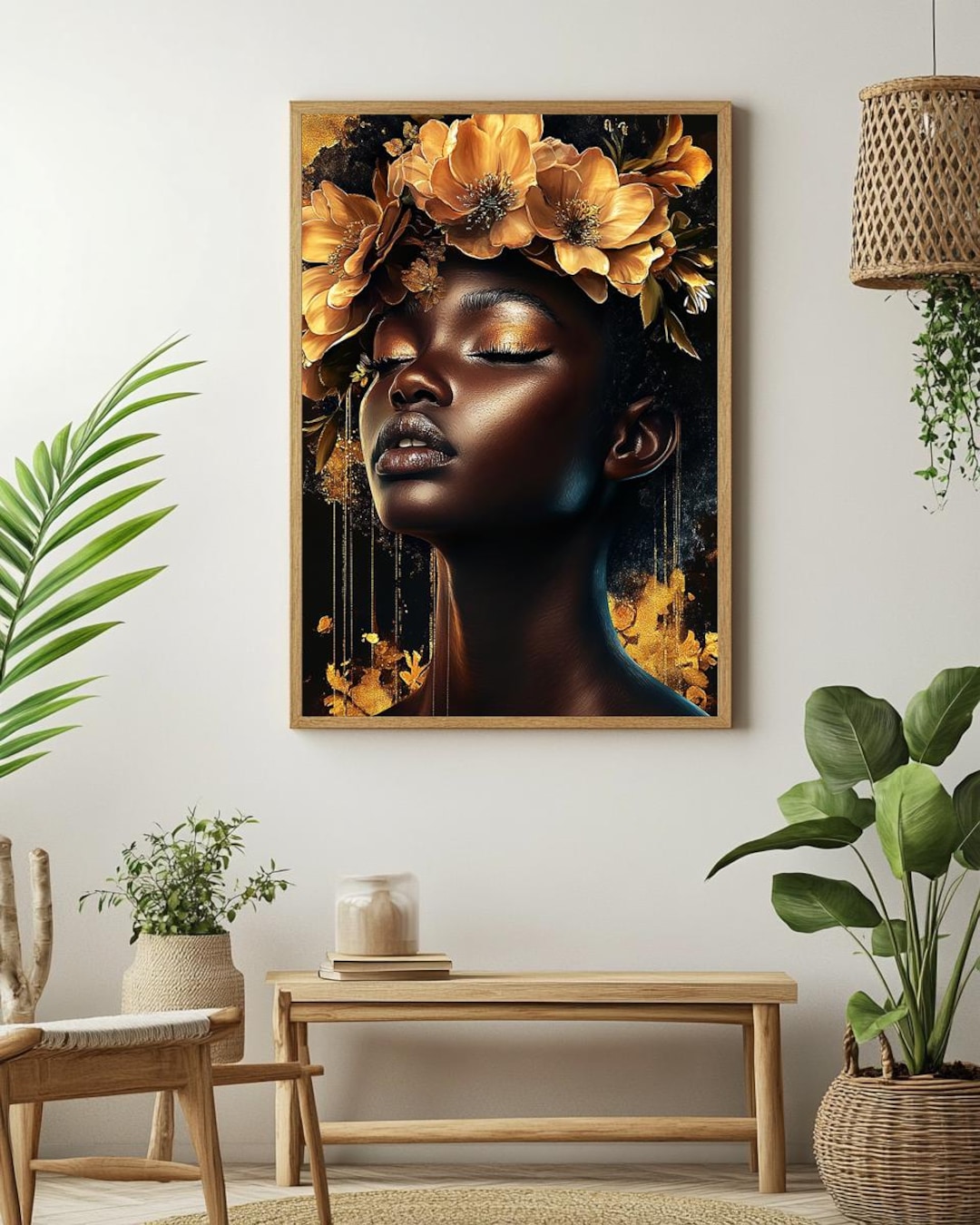 Empowered Black Woman Portrait Art Print - Etsy