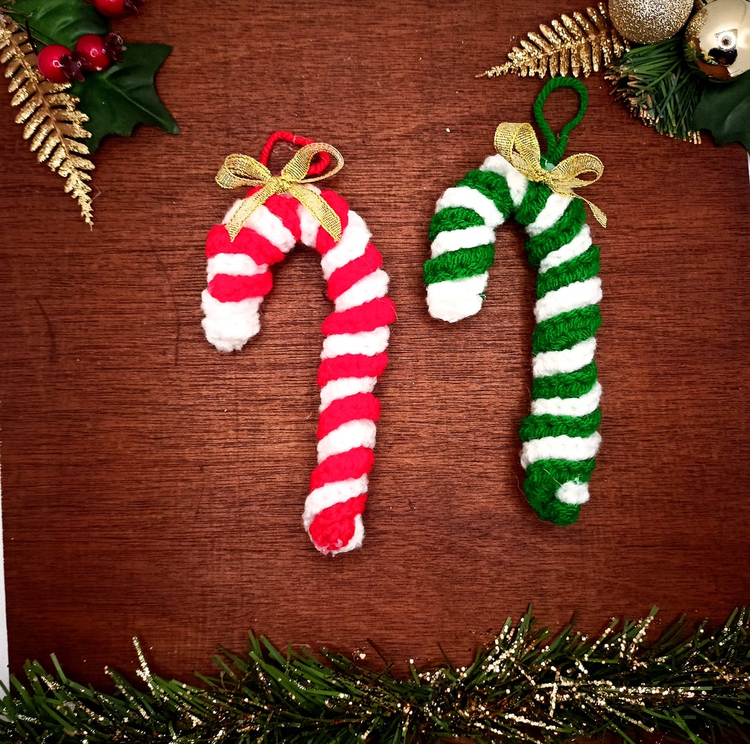 Candy Cane Twist. Peppermint Swirl. Handmade Candy Ornament. Etsy