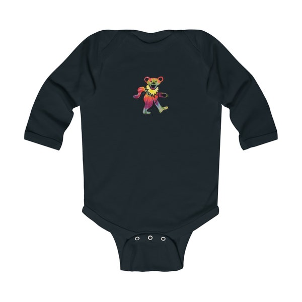 Grateful Dead Dancing Bear Infant Long Sleeve Bodysuit