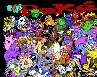 The Original 151 Pokemon Digital Print