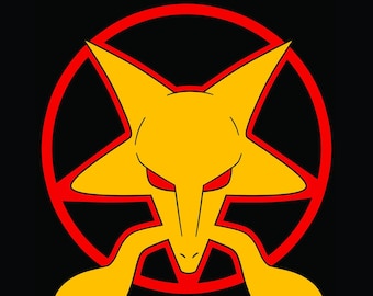 Alakazam Pentagram Digital Print