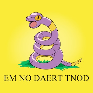 Ekans Gadsden Flag Digital Print