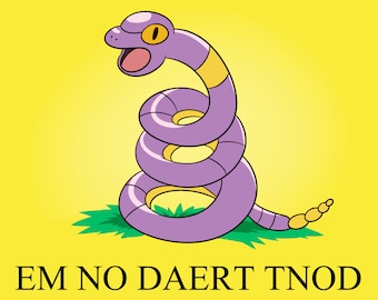 Ekans Gadsden Flag Digital Print