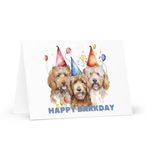 Labradoodle birthday card | perfect greet card for dog lovers | Funny labradoodles