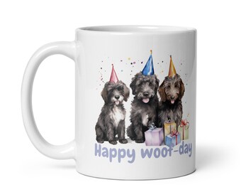Labradoodle Birthday Mug | Watercolor painted Art | Perfect Gift for Dog Lovers