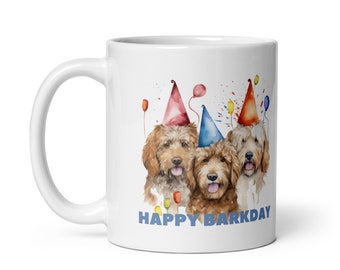 Labradoodle Birthday Mug | Perfect Gift for Dog Lovers | Uniquely Watercolor Painted Art