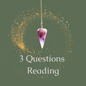 Lectura psíquica de 3 preguntas: médium experto en Reino Unido que utiliza la adivinación con péndulo y el mensaje espiritual