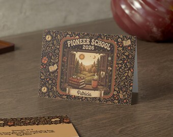Personalized JW Pioneer school 2026 card Stationery with custom name card for Jehovahs witness PSS card pioneer school greeting card JW gift