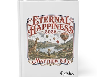 Eternal Happiness 2026 Stationery Personalized JW Convention Journal Custom Name Bible Verse Notebook Jehovahs Witness gifts for Bible study