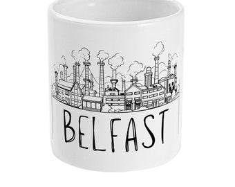 Belfast Mug for lovers of belfast city northern ireland great gift for a new home or friend born in belfast who loves coffee or tea UK only