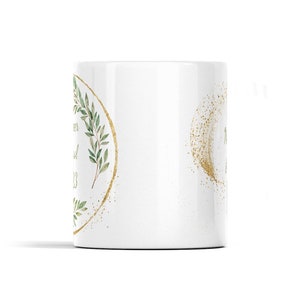 CUSTOM Pioneer School 2024 Mug leafy design personalised for your friend or family member attending class this year Perfect JW gift image 4