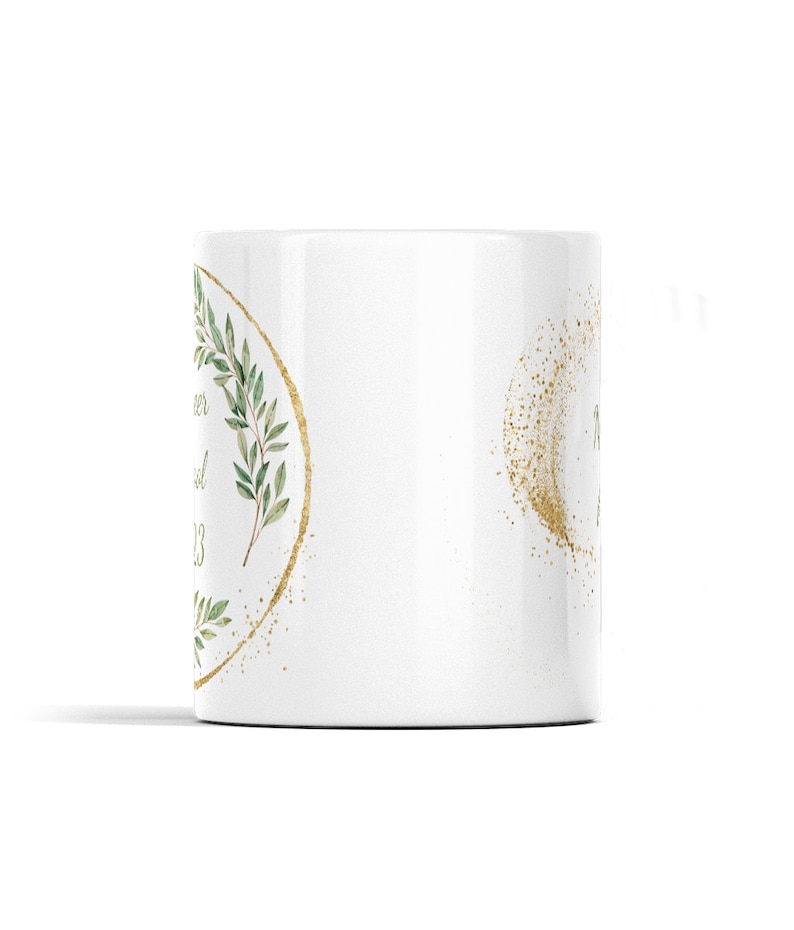 CUSTOM Pioneer School 2024 Mug leafy design personalised for your friend or family member attending class this year Perfect JW gift image 4