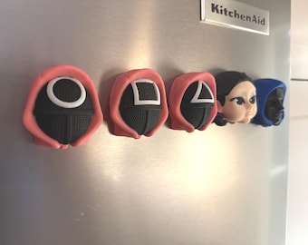 Squid Games Refrigerator Magnets