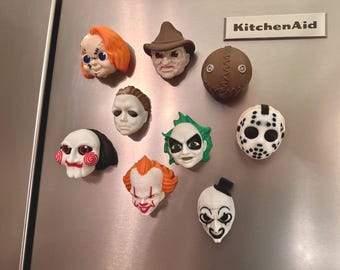 Scary Characters  Refrigerator magnets FUN!