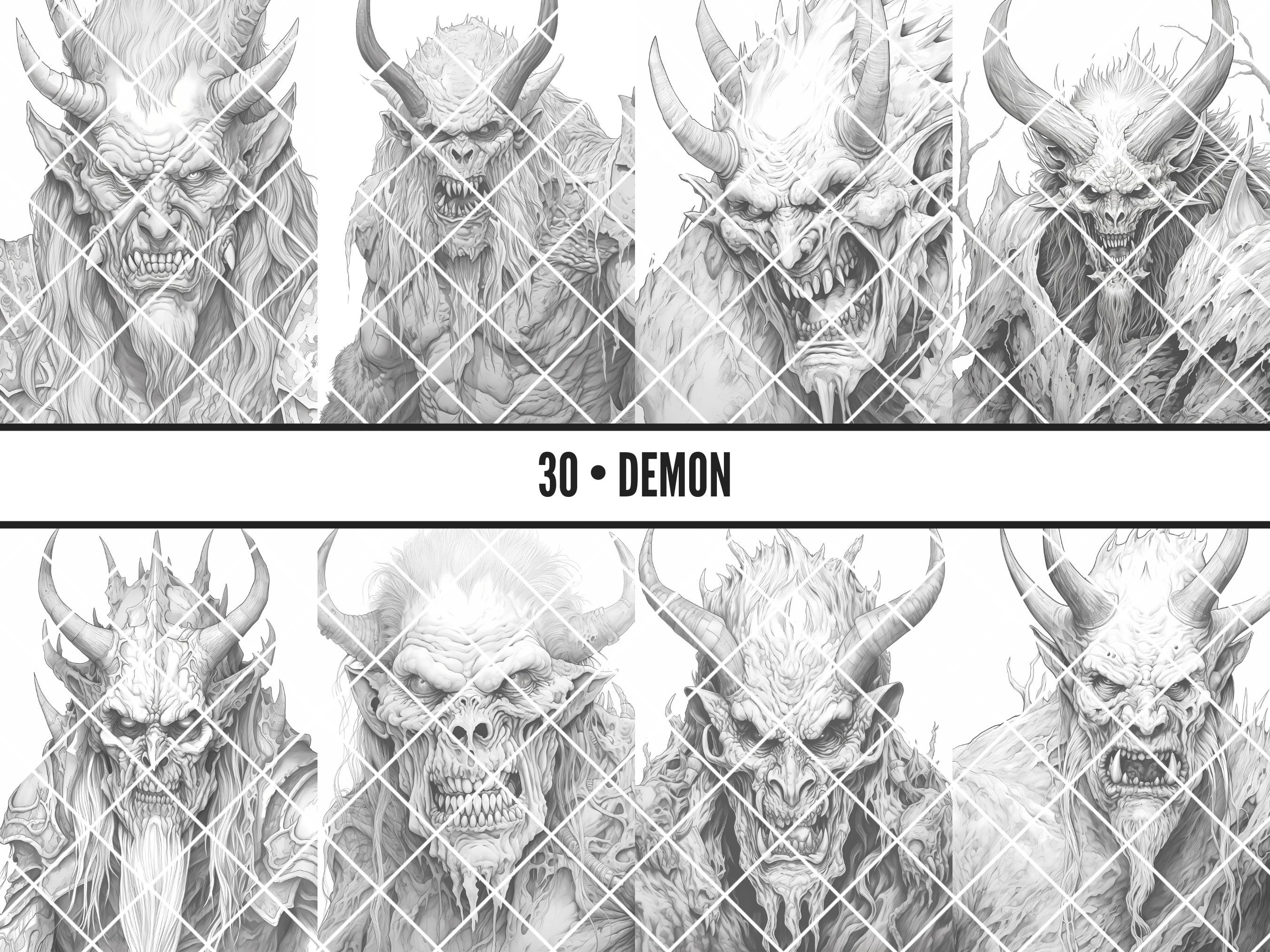 Horror Coloring Pages, Scary Coloring Sheets, Spooky Coloring Prints