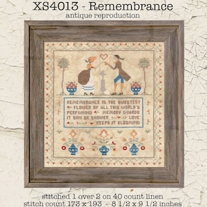 Remembrance by Teresa Kogut XS4013 - Geteld kruissteekpatroon - Gedrukt