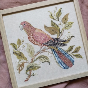 Rosella Rests Kreuzstich Stickmuster von Mojo Stitches