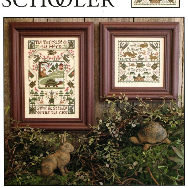 Tortoise and the Hare (Book 162) by The Prairie Schooler - Counted cross stitch pattern - Hard copy