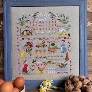 La Fattoria Della Signora Iole de Lilli Violette - Grille point de croix compté - Version papier