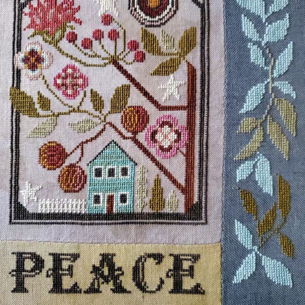 Peace by The Artsy Housewife - Counted cross stitch pattern - Hard copy