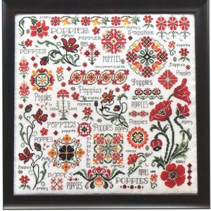 Dreaming Of Poppies by Rosewood Manor - Counted cross stitch pattern - Hard copy