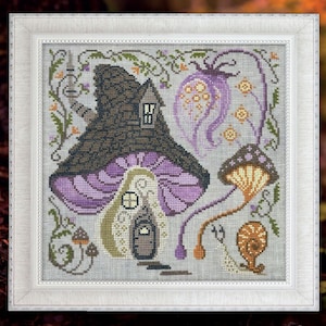 Fairy House by Cottage Garden Samplings - Fabulous House Series #10 - Counted cross stitch pattern -Hard copy