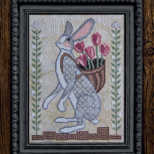 Basketful of Love by Cottage Garden Samplings - A Time for All Seasons Series #4 - Counted cross stitch pattern - Hard copy