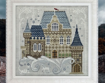 Castle by Cottage Garden Samplings - Fabulous House Series #2 - Counted cross stitch pattern - Hard copy