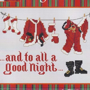 Good Night by Sue Hillis Designs - Counted cross stitch pattern with charm - Hard copy