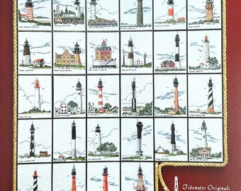 Lighthouses Of The East Coast by Tidewater Originals - Counted cross stitch pattern - Hard copy