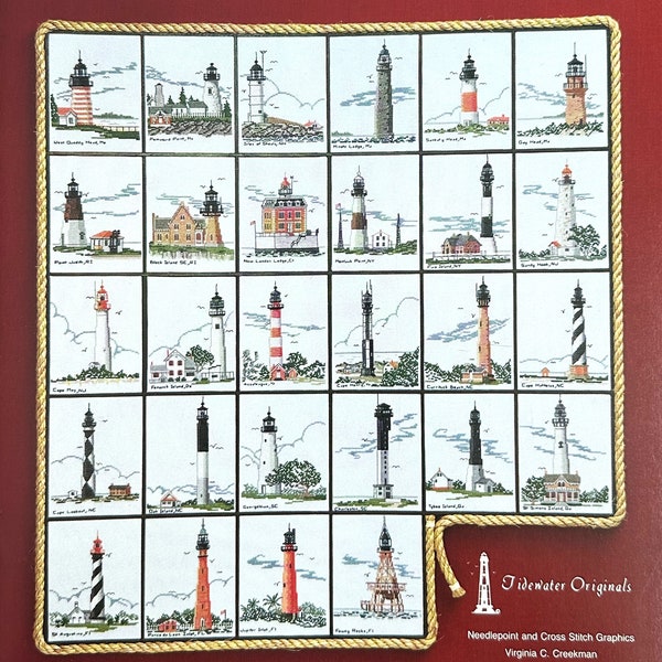 Lighthouses Of The East Coast by Tidewater Originals - Counted cross stitch pattern - Hard copy