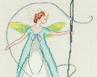 The Needle Fairy - Stitching Fairies Series by Nora Corbett - Counted cross stitch pattern - Hard copy