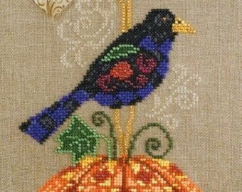 Harvest Trio by Mill Hill (Jim Shore) - Counted cross stitch pattern, embellishment pack, linen banding