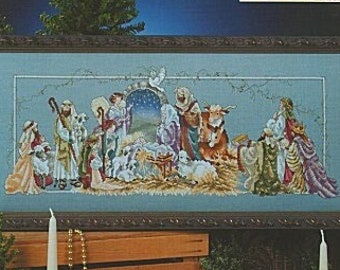 O Holy Night Nativity by Stoney Creek - Counted cross stitch pattern - Hard copy