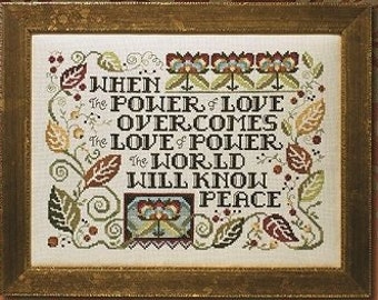 The Power of Love by Stoney Creek - Counted cross stitch pattern - Hard copy