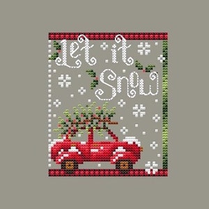 Shannon Christine Designsの「Let it Snow」 - クロスステッチパターン - ハードコピー