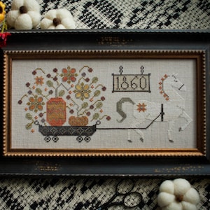 Harvest Delivery by Plum Street Samplers - Counted cross stitch pattern - Hard copy
