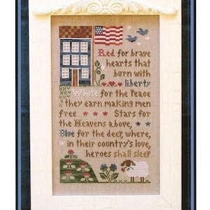 Brave Hearts von Little House Needleworks - Gezähltes Kreuzstichmuster - Gedruckt