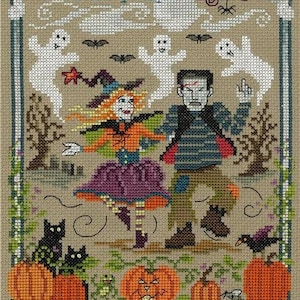 Halloween Party by Imaginating - Counted cross stitch pattern - Hard copy