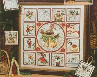 The 12 Days of Christmas With Ornaments by Stoney Creek - Counted cross stitch pattern - Hard copy