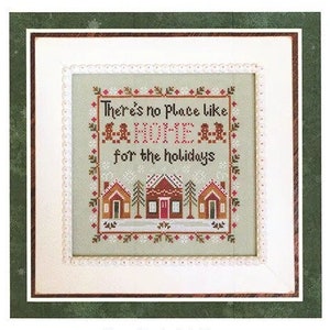 Home for the Holidays van Country Cottage Needleworks - Geteld kruissteekpatroon - Gedrukt