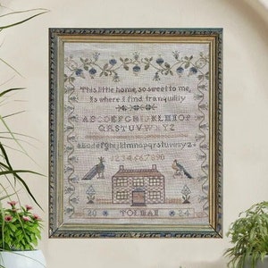 Little Home Sampler by The Wishing Thorn - Counted cross stitch pattern - Hard copy
