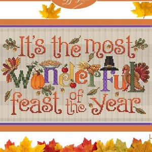 The Most Wonderful Feast by Sue Hillis Designs - Counted cross stitch pattern - Hard copy
