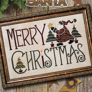Merry Christmas Santa autorstwa Stoney Creek - Ulotka 515 - Wzór do haftu krzyżykowego - Wersja twarda