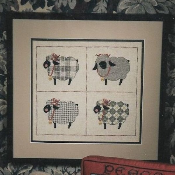 Woolen Sheep by The Cross-Eyed Cricket (The Cricket Collection) - Counted cross stitch pattern - Hard copy