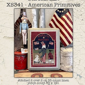 American Primitives van Teresa Kogut XS341 - Geteld kruissteekpatroon - Hardcopy