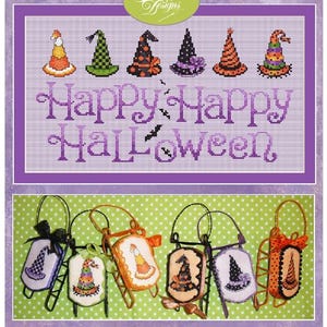 Witch Hat? by Sue Hillis Designs - Counted cross stitch pattern - Hard copy